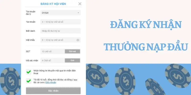 Tạo tài khoản bằng các thông tin chính để hệ thống kiểm tra nhanh hơn